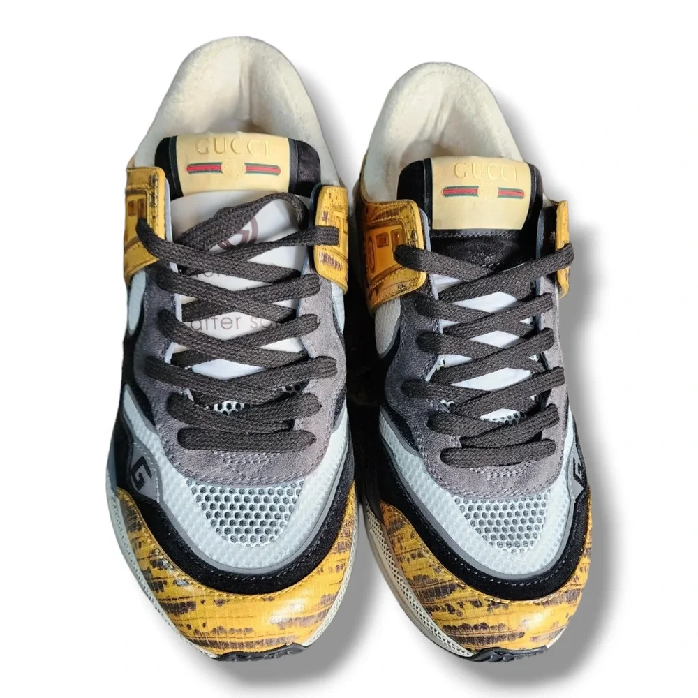 Gucci Ultrapace Sneaker with Yellow and Black Accents Men's Size 5 (Gucci)